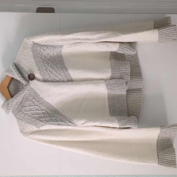 Prana Bell sleeves cardigan one button slightly cropped poncho style - Picture 1 of 7